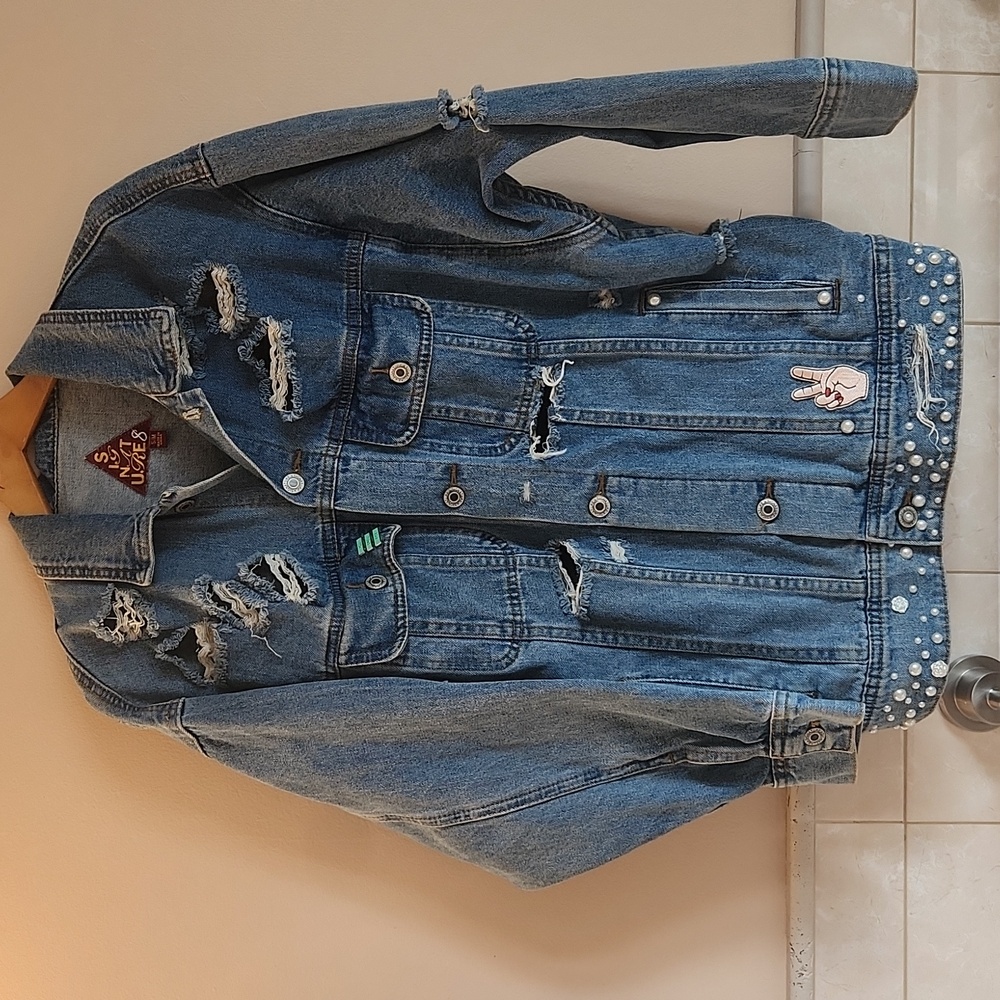 Distressed Blue Denim Jacket